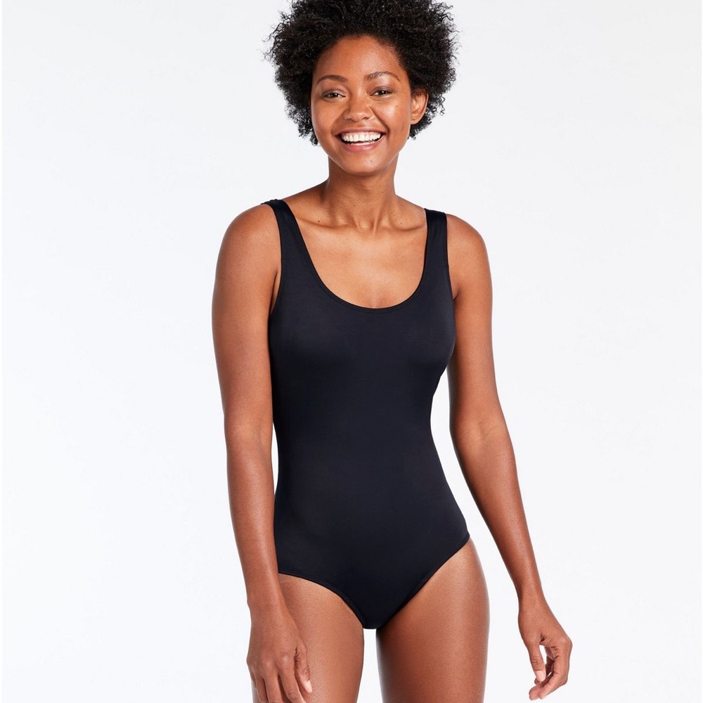 L.L. Bean Classic Black Swimsuit Size 12